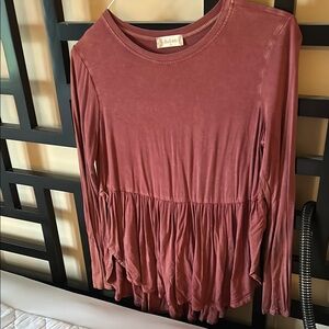 Women's Long Sleeve Top - Pink